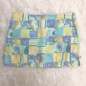 Lilly Pulitzer Zoo Print Trophy Patch Skort *AS IS*